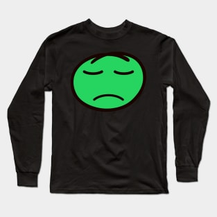 Depressed Emoji Long Sleeve T-Shirt